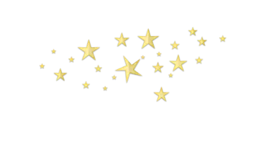 gold stars on a white background