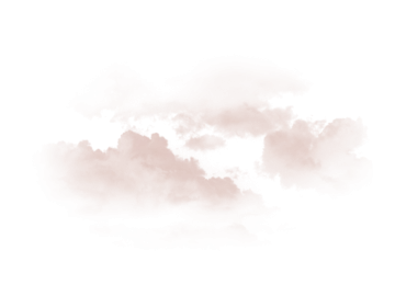 a pink cloud on a white background