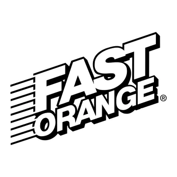 the fast orange logo on a white background