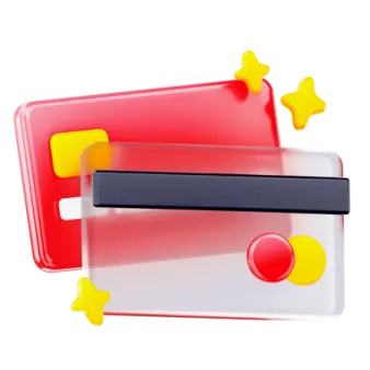 an image of a red and yellow wallet