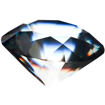 a diamond on a white background