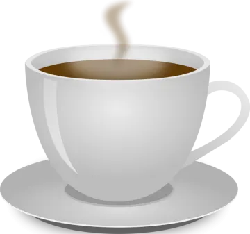 a cup of coffee on a saucer