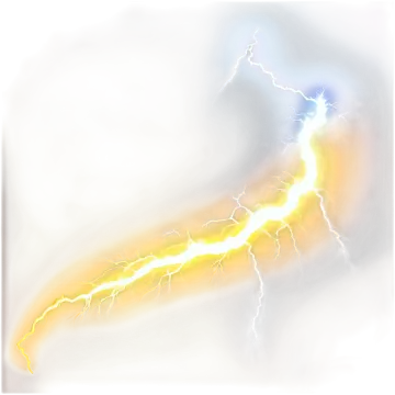 a drawing of a lightning