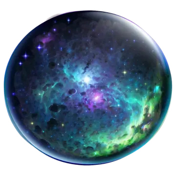 an image of a planet with stars in the background