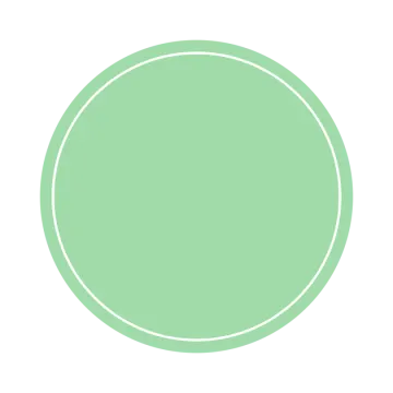 a green circle on a white background