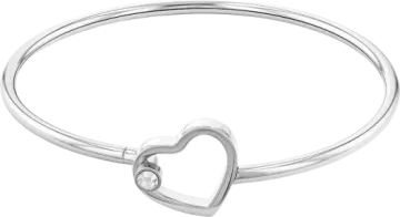 sterling heart bang bracelet