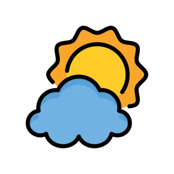the sun and cloud icon