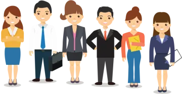 a group of business people