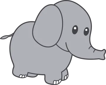 an elephant with a sad look on its face