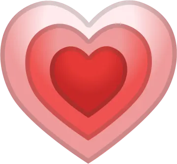 a red heart on a white background