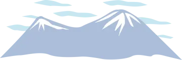 a mountain with snow and clouds
