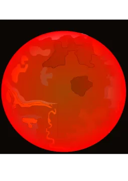 an image of a red planet