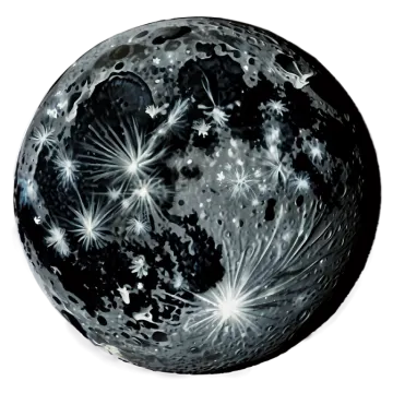 a black and white image of the moon