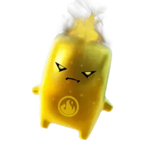 an image of a yellow toy with a white background