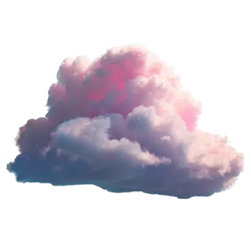 a pink cloud in the sky