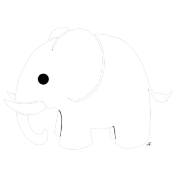 how to draw an elephant