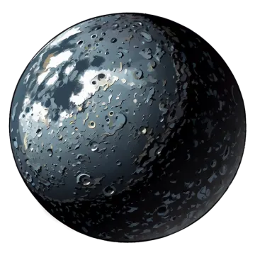 an image of the moon with a white background