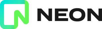 the neon logo with the word neon on it