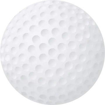 a golf ball on a white background