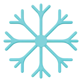 a snowfl icon with a white background