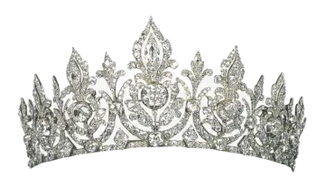 a diamond and silver tia