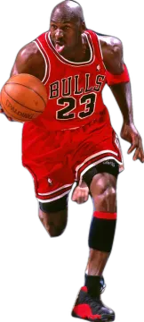 a basketball player with a ball in his hand