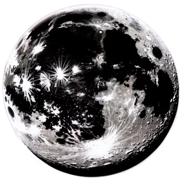 a black and white image of the moon