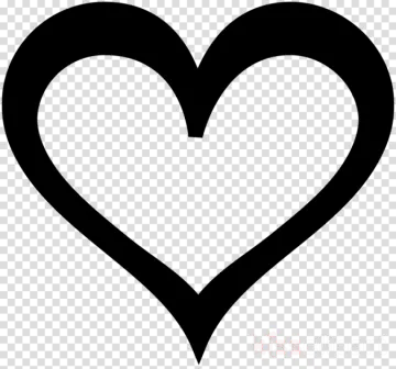 a black heart on a transparent background