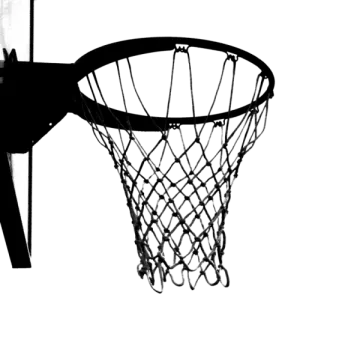 a basketball hoop hanging on the side of a wall