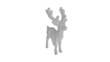 a 3d model of a man with a gun