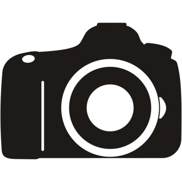 a black and white camera icon