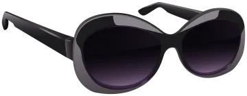 a pair of sunglasses on a white background