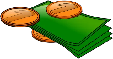 a stack of money clipart