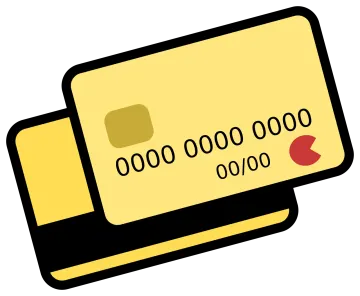 a credit card with a heart on it