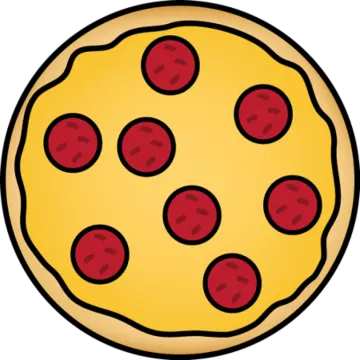 a pizza pie with cherrys on it