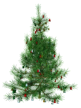 a christmas tree with ornaments on it
