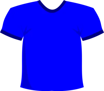 an image of a blue t - shirt