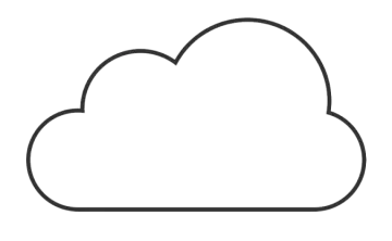 a black and white image of a cloud
