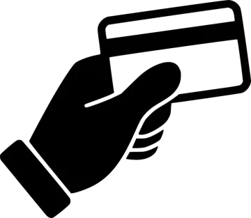 a hand holding a credit card