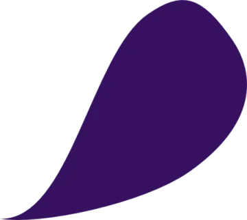 a purple circle with a white background