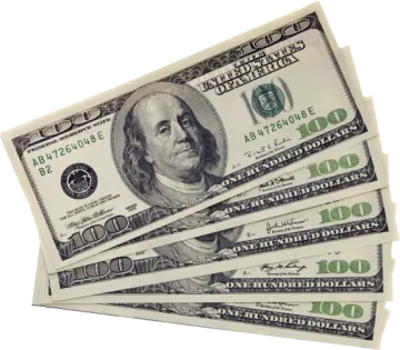 a stack of one hundred dollar bills