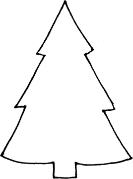 a black and white christmas tree