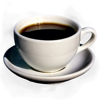 a cup of coffee on a saucer