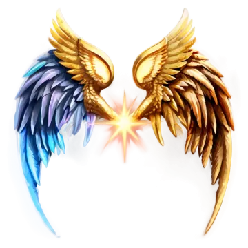 a pair of wings on a white background