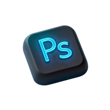 a computer keyboard with the word ps on it
