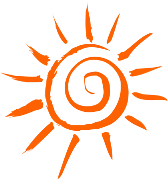 a black and white image of the sun