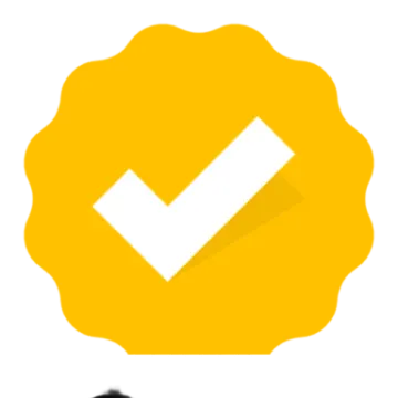 the icon of a yellow circle with a check mark
