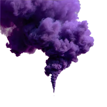 purple smoke on a white background