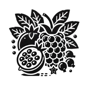 a black and white drawing of flowers