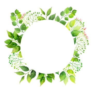 a wreath made of green leaves and pink flowers